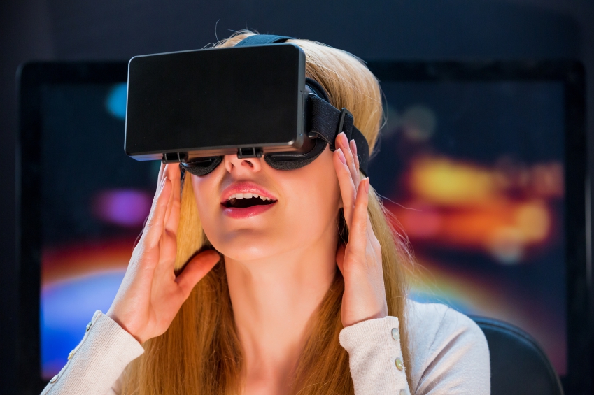 Girl in virtual reality iStock_000068947511_Small