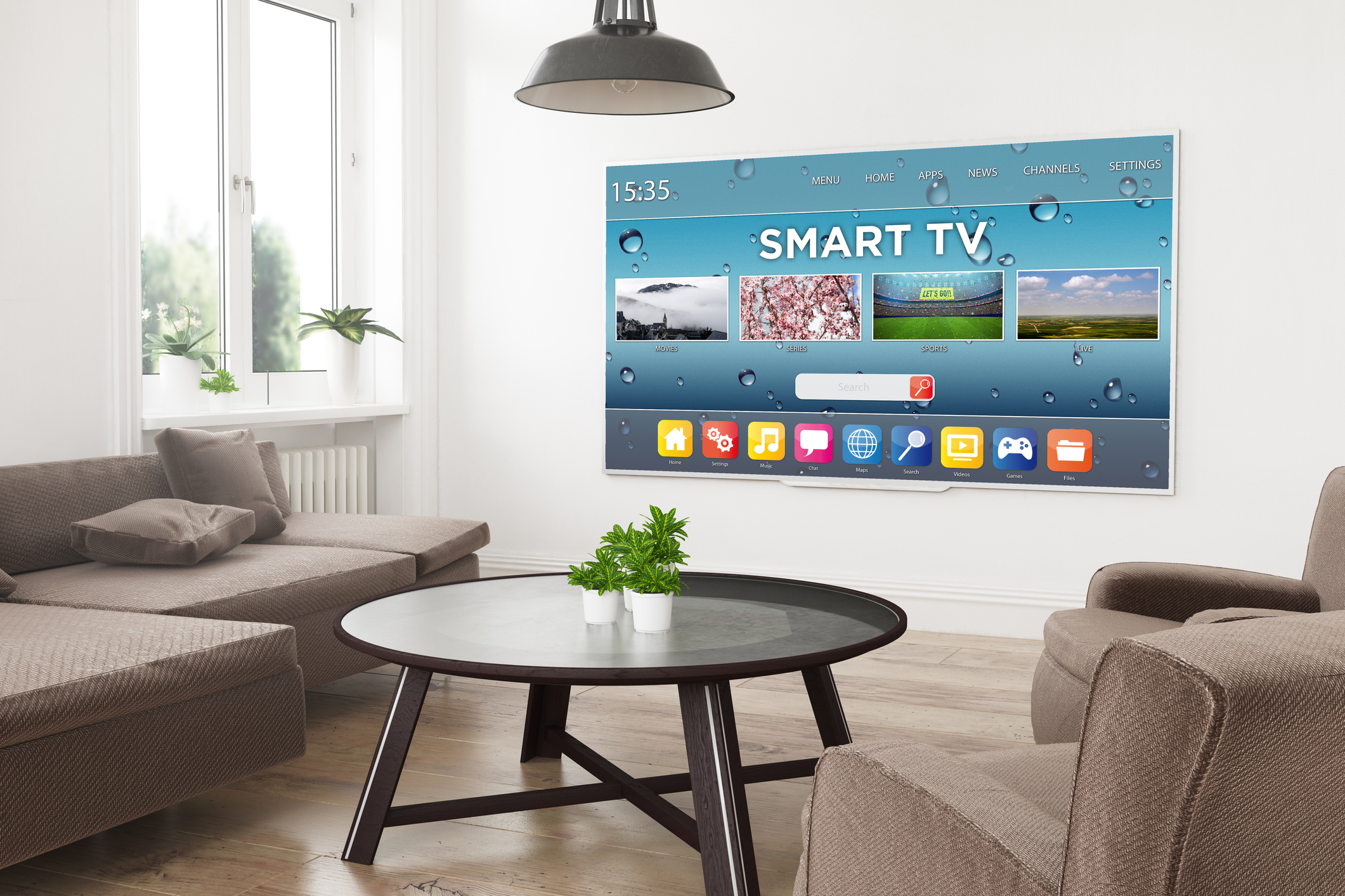 samsung smart tv living room