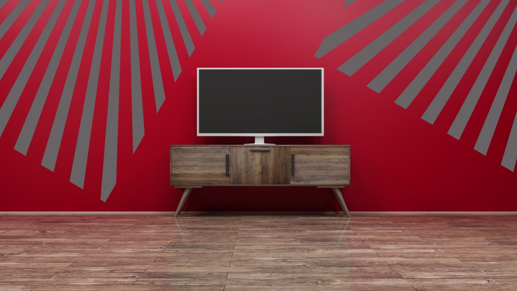 TV display 3D rendering