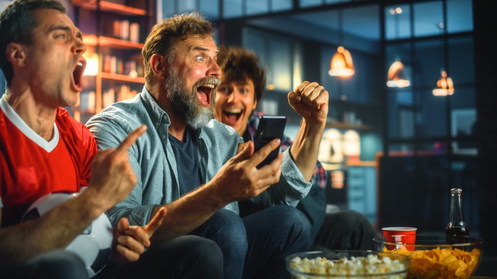 People enjoy watching sports on a 4k smart TV