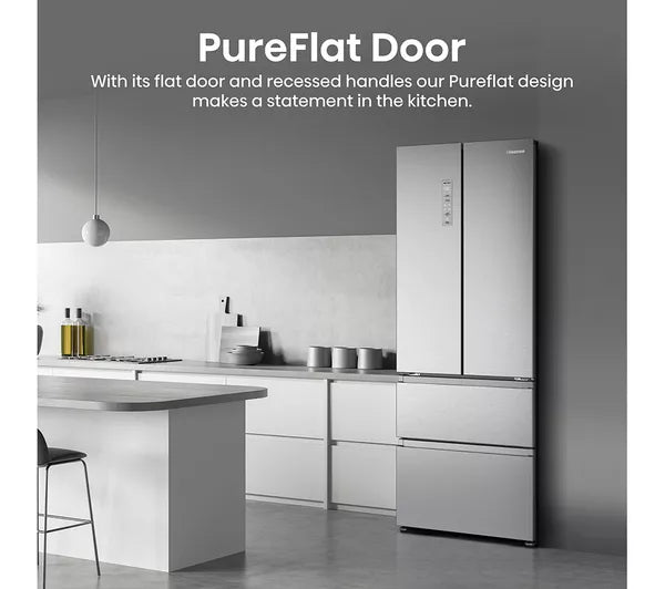 Hisense RF632N4AIE1 Narrow American Fridge Freezer - Stainless Steel