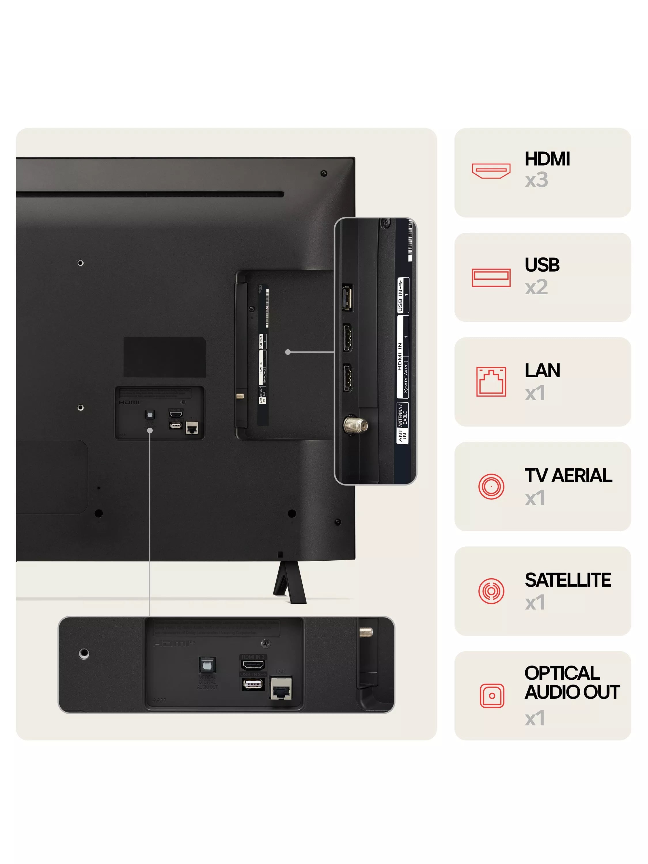 43" LG 43UR75006LK 4K Ultra HD HDR Smart LED TV - Electronic World TV