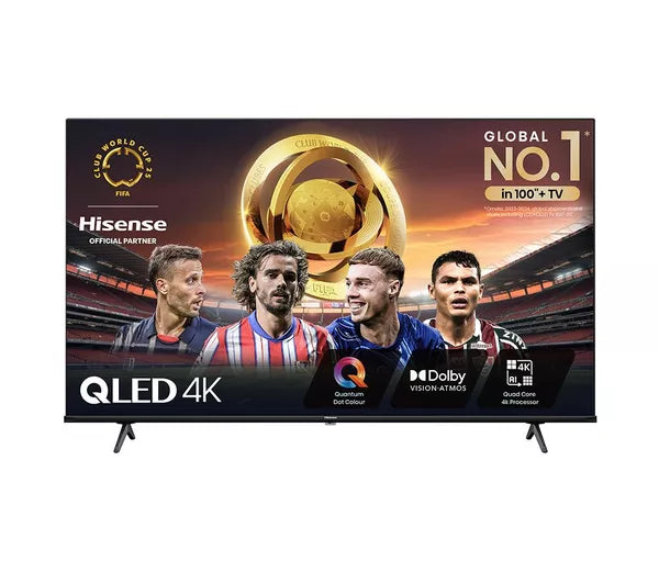 43" Hisense 43E7NQTUK Premium 4K HDR Smart Mini LED TV - Electronic World TV