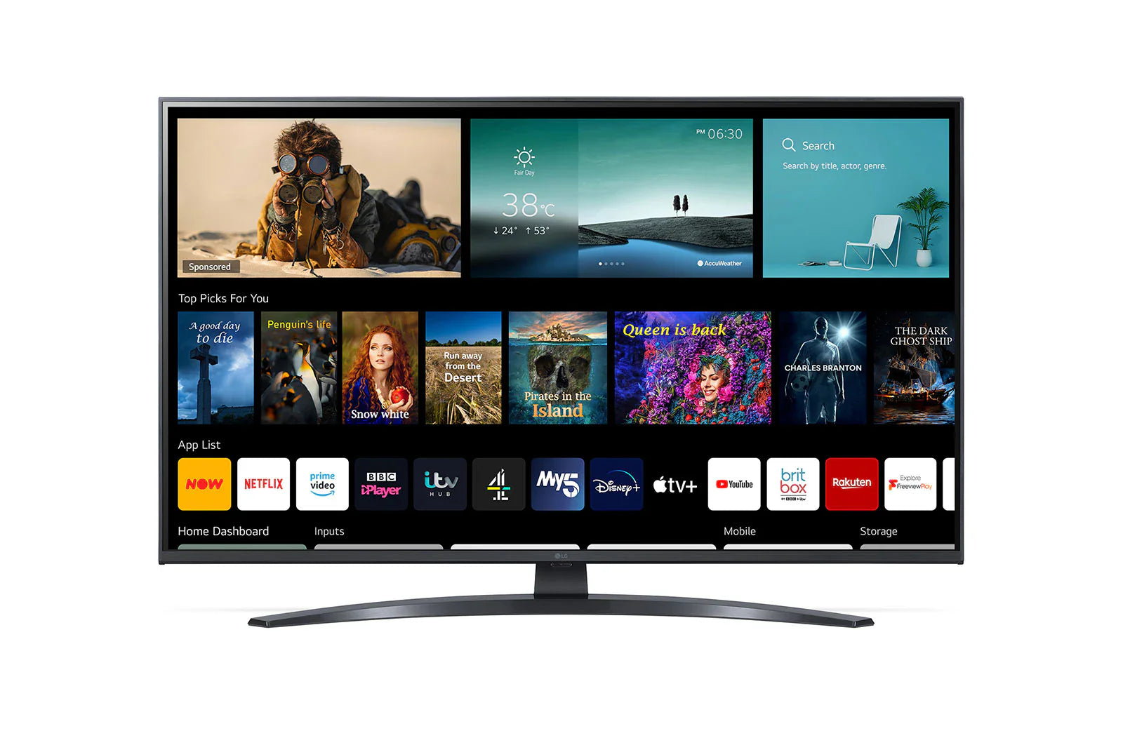 43" LG 43UP78006LB 4K Ultra HD HDR Smart LED TV - Electronic World TV