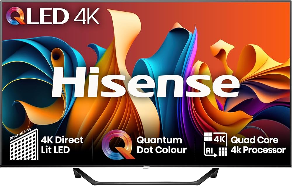50" Hisense 50A7NQTUK 4K HDR Smart QLED TV