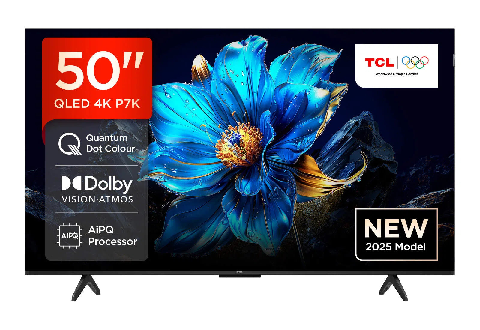 50" TCL 50P7K-UK 4K HDR Google Smart QLED TV