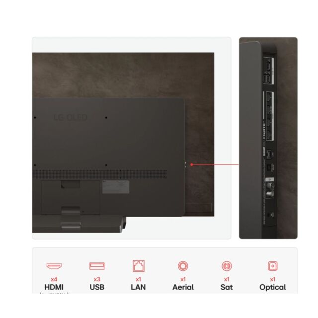 55" LG OLED55C56LB 4K HDR Smart Evo OLED TV