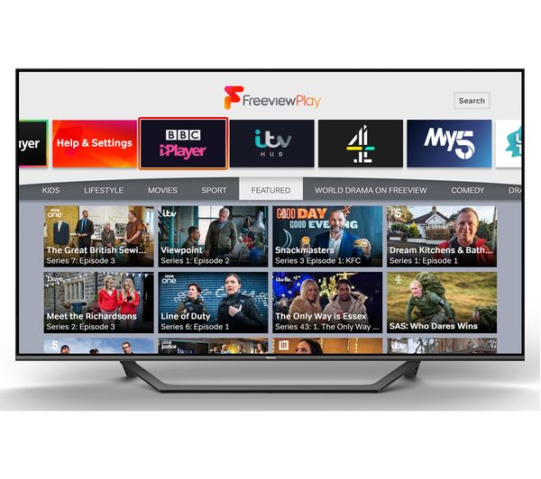 55" Hisense 55A7GQTUK 4K HDR Smart QLED TV