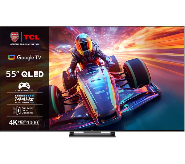55" TCL 55C655K 4K HDR Google Smart QLED TV - Electronic World TV