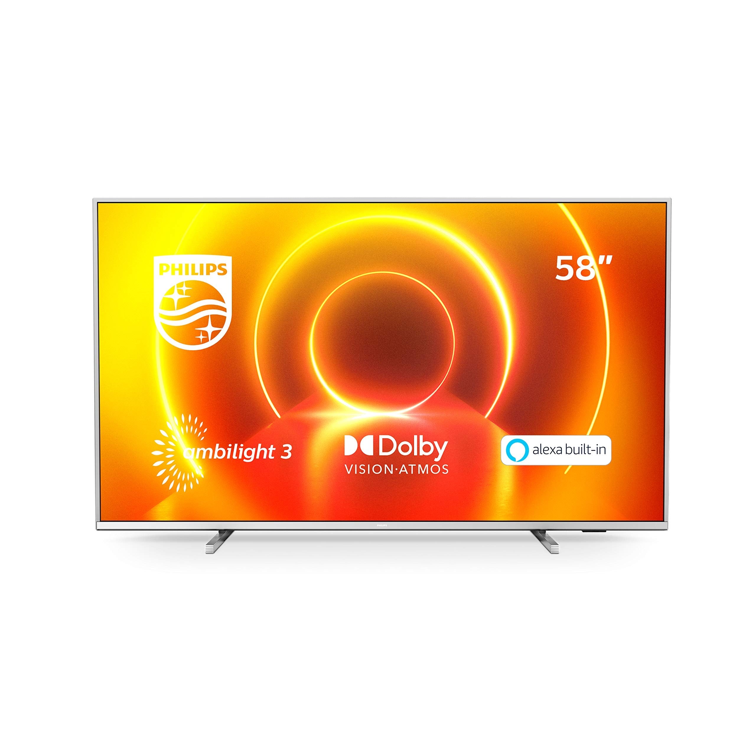 58" Philips 58PUS7855 Ambilight 4K HDR Smart LED TV - Electronic World TV
