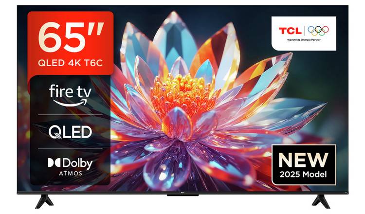 65" TCL 65C655K 4K HDR Google Smart QLED TV