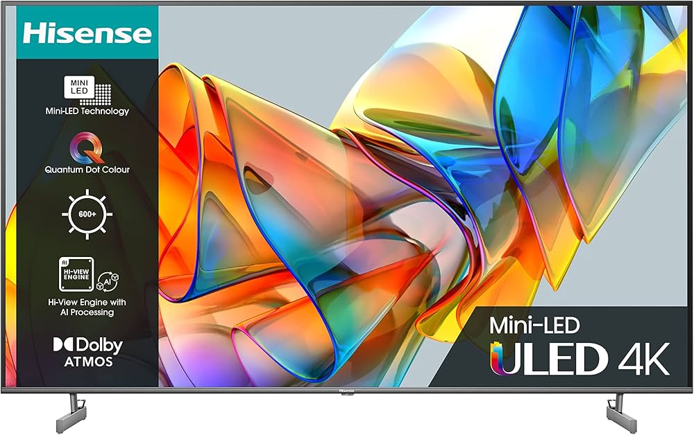 65" Hisense 65U6KQTUK Premium 4K HDR Smart Mini ULED TV - Electronic World TV