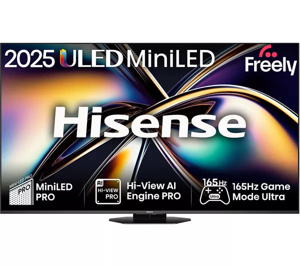 65" Hisense 65U8QTUK Premium 4K HDR Smart Mini LED TV