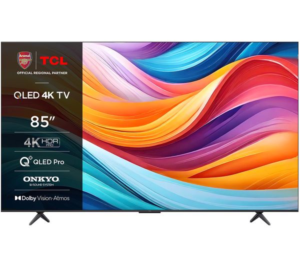 85" TCL 85C655K 4K HDR Google Smart QLED TV