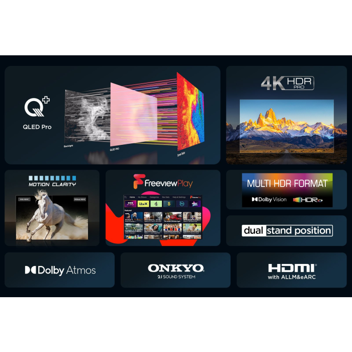 85" TCL 85C655K 4K HDR Google Smart QLED TV