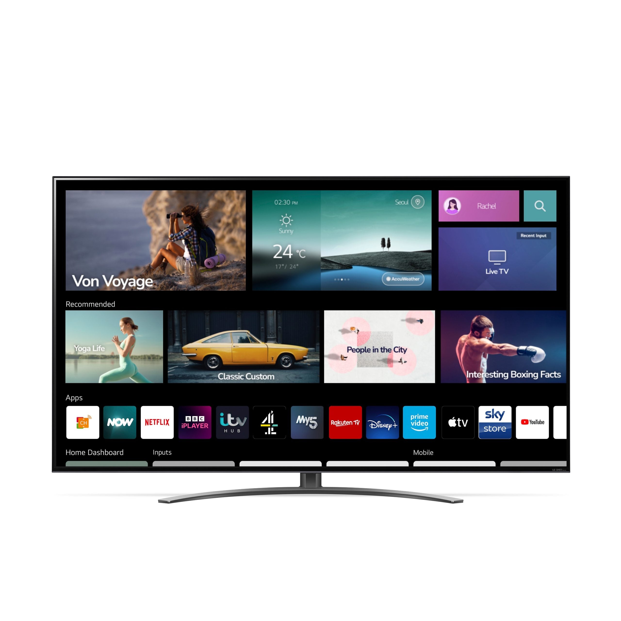 65" LG 65QNED866QA 4K HDR Smart Mini LED QNED TV