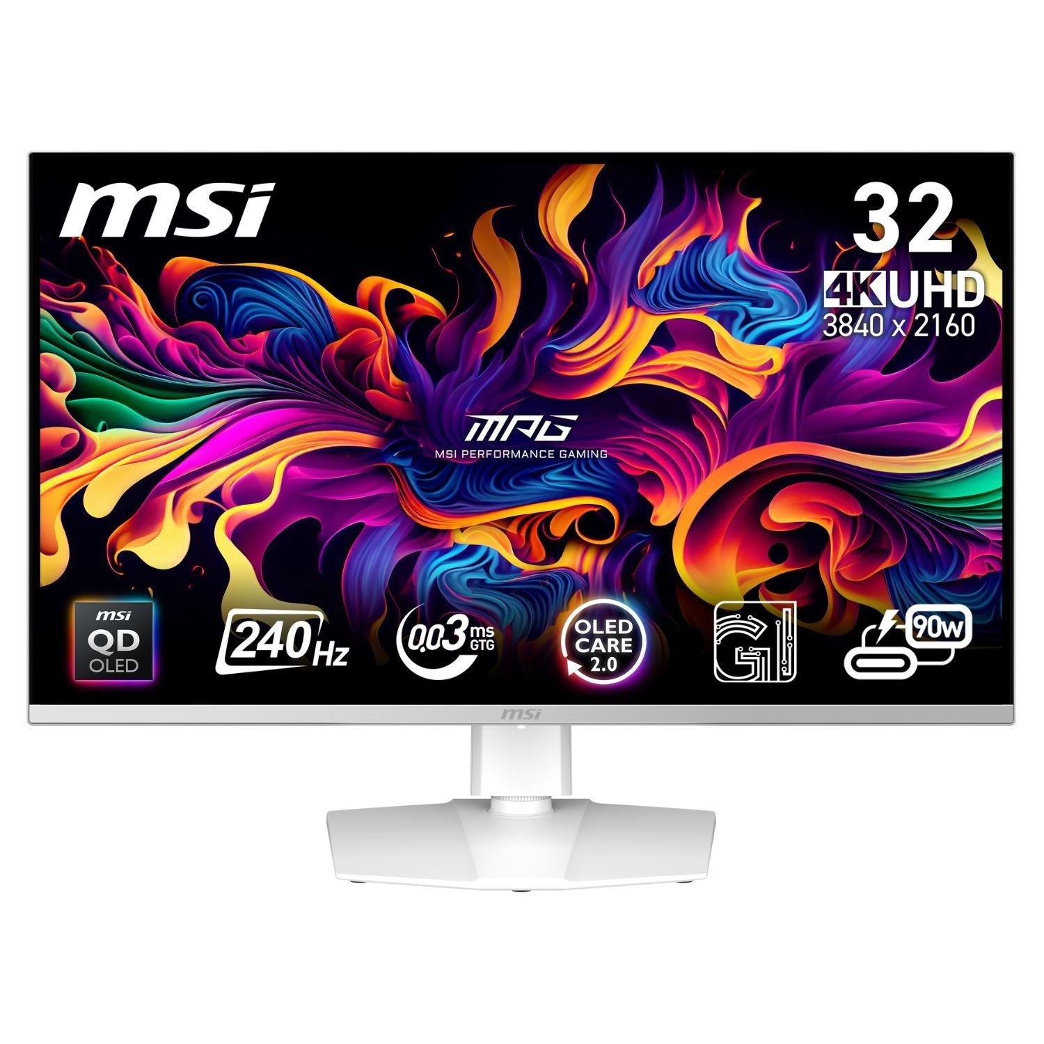 32" MSI MPG321URXW Flagship Quantum Dot 4K OLED Gaming Monitor TV