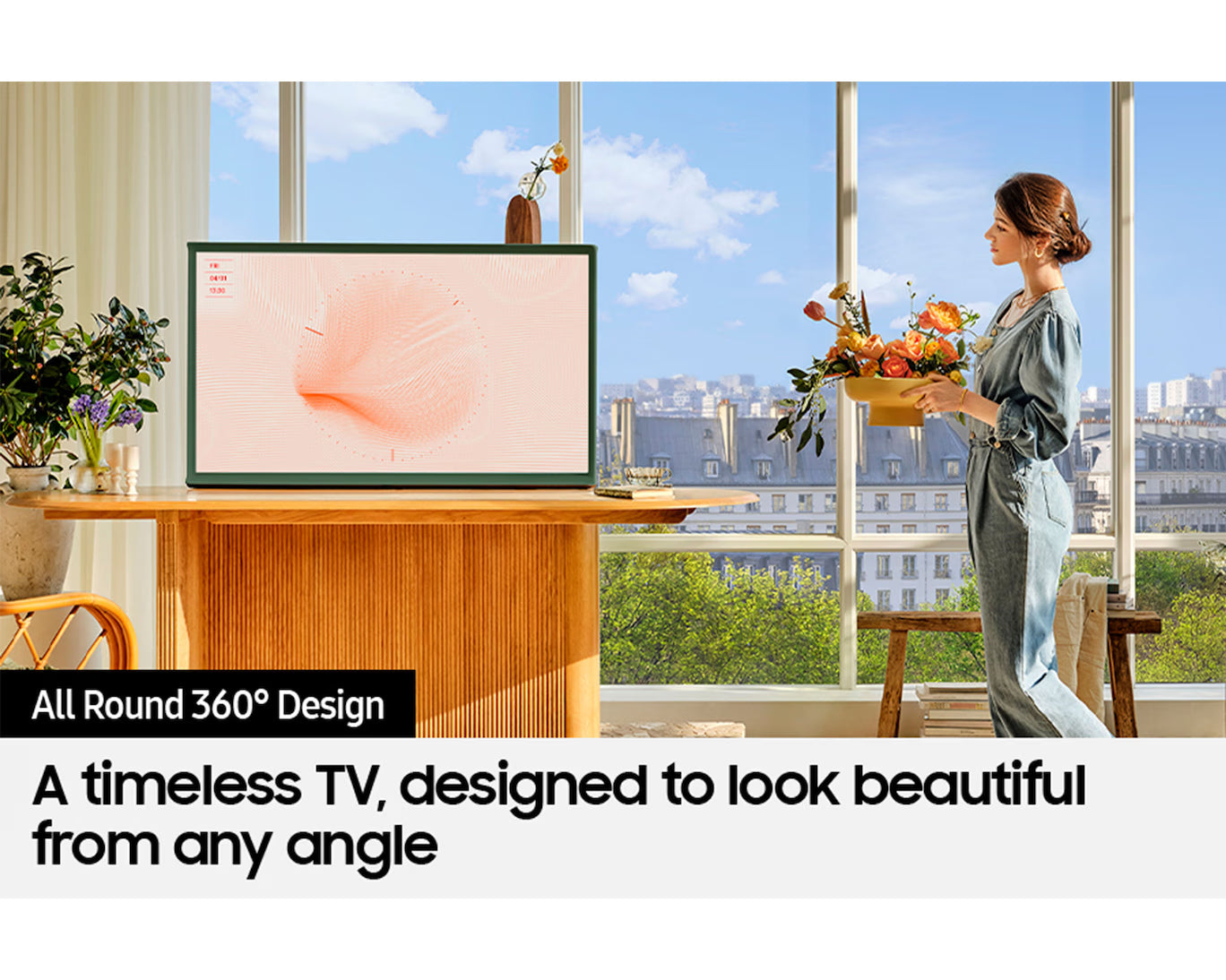 50" Samsung "The Serif" QE50LS01DBUXXU 4K HDR Smart QLED TV - Green
