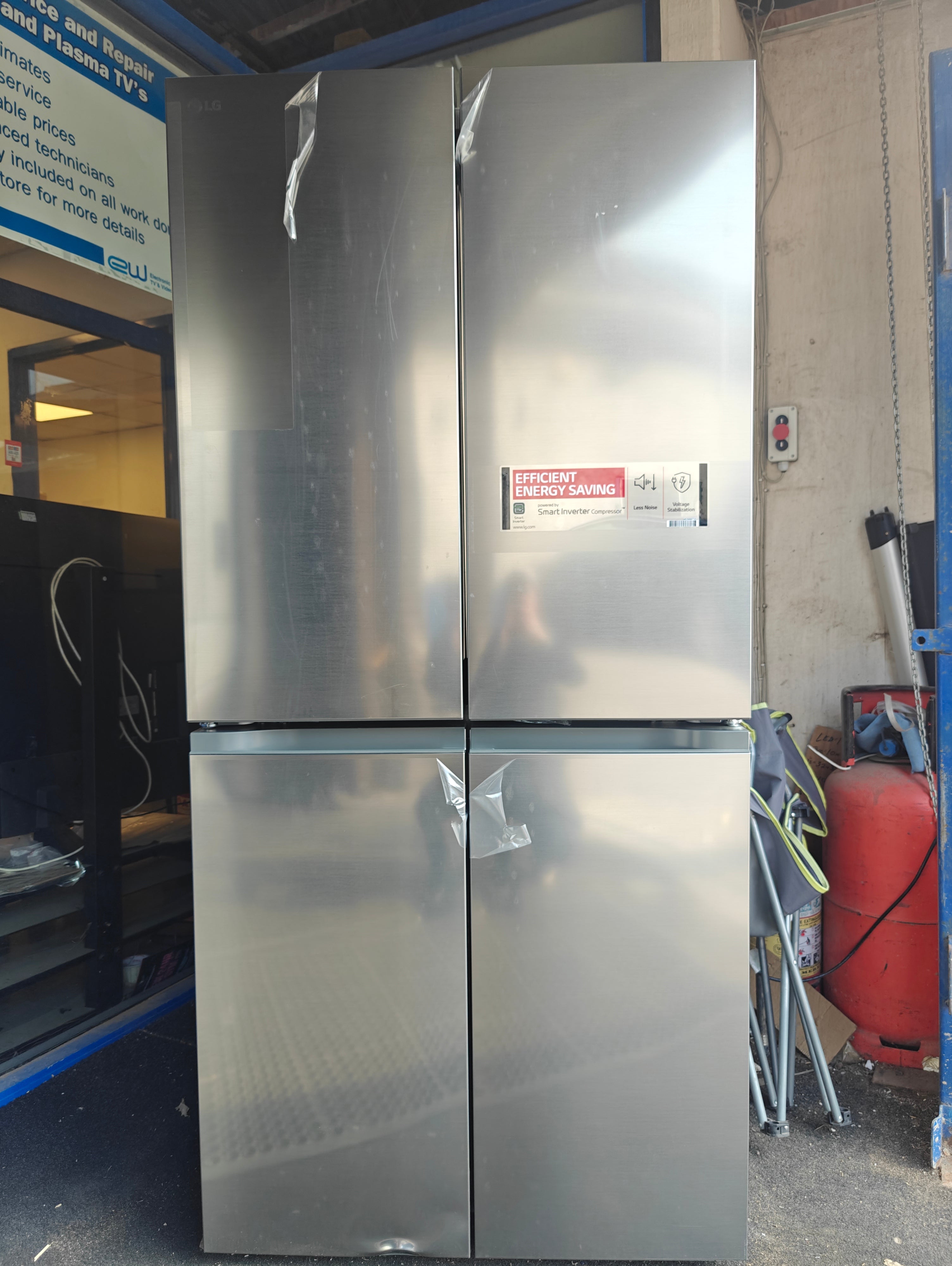 LG NatureFRESH GMB860PYDE SMART AMERICAN FRIDGE FREEZER - PRIME SILVER - Electronic World TV