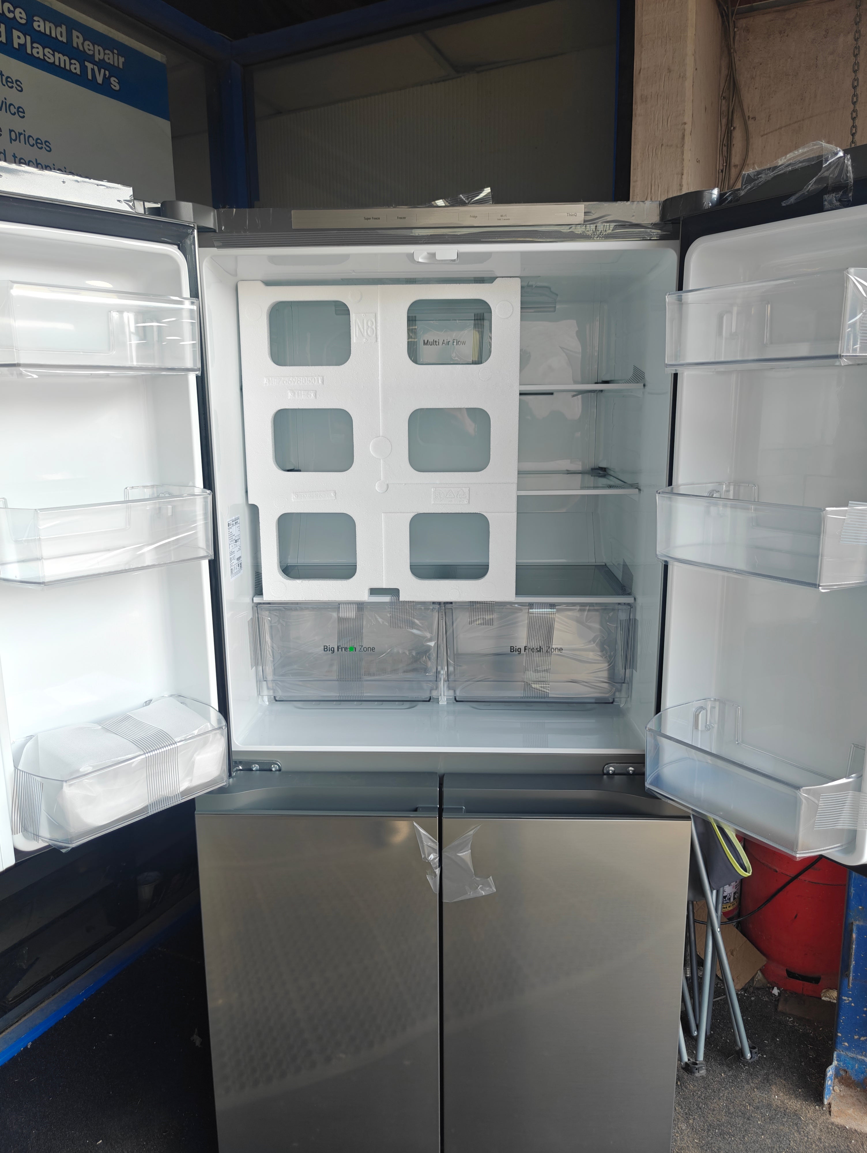 LG NatureFRESH GMB860PYDE SMART AMERICAN FRIDGE FREEZER - PRIME SILVER - Electronic World TV