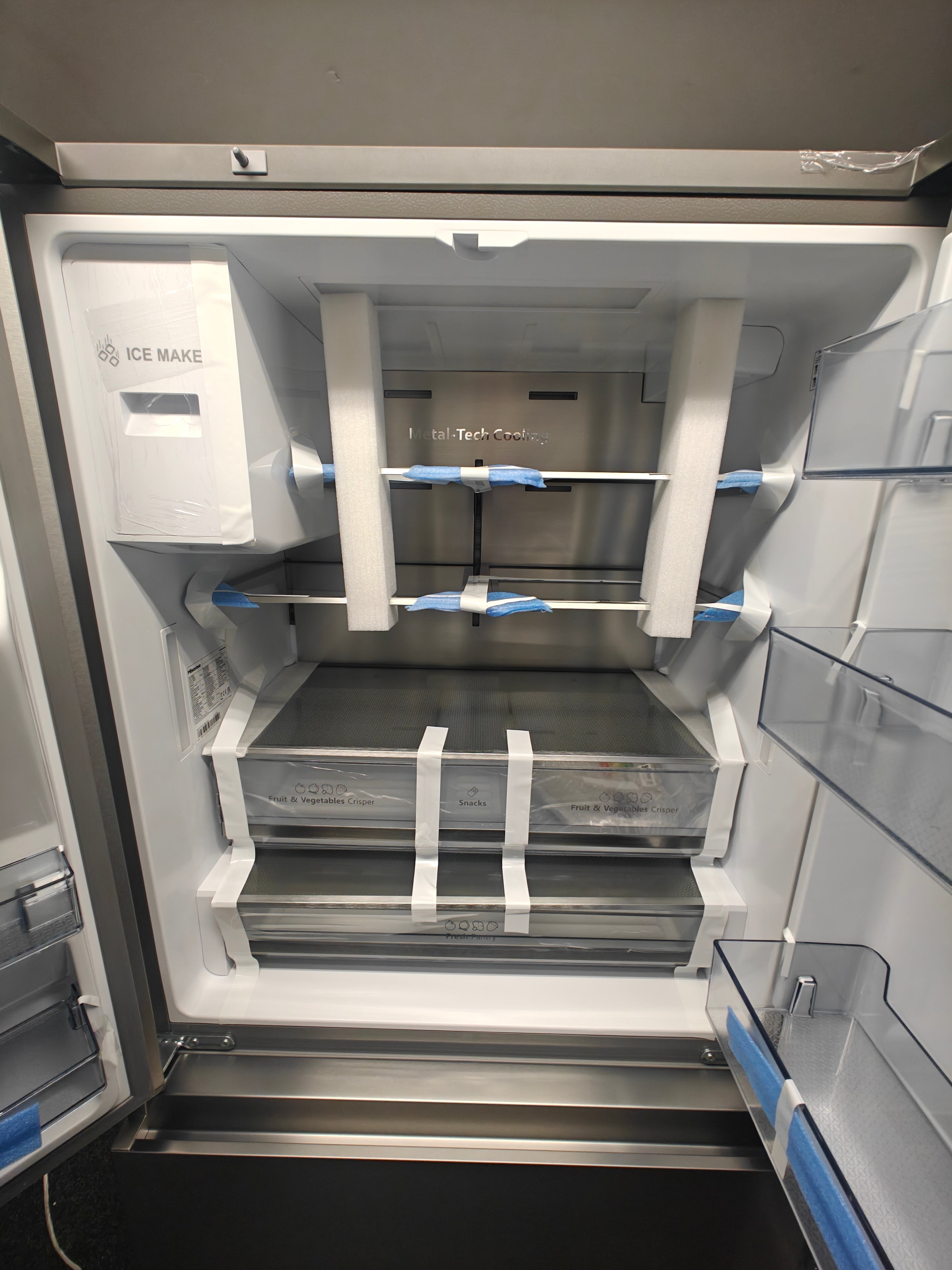 HISENSE RF793N4SASE SMART AMERICAN FRIDGE FREEZER - STAINLESS STEEL - Electronic World TV