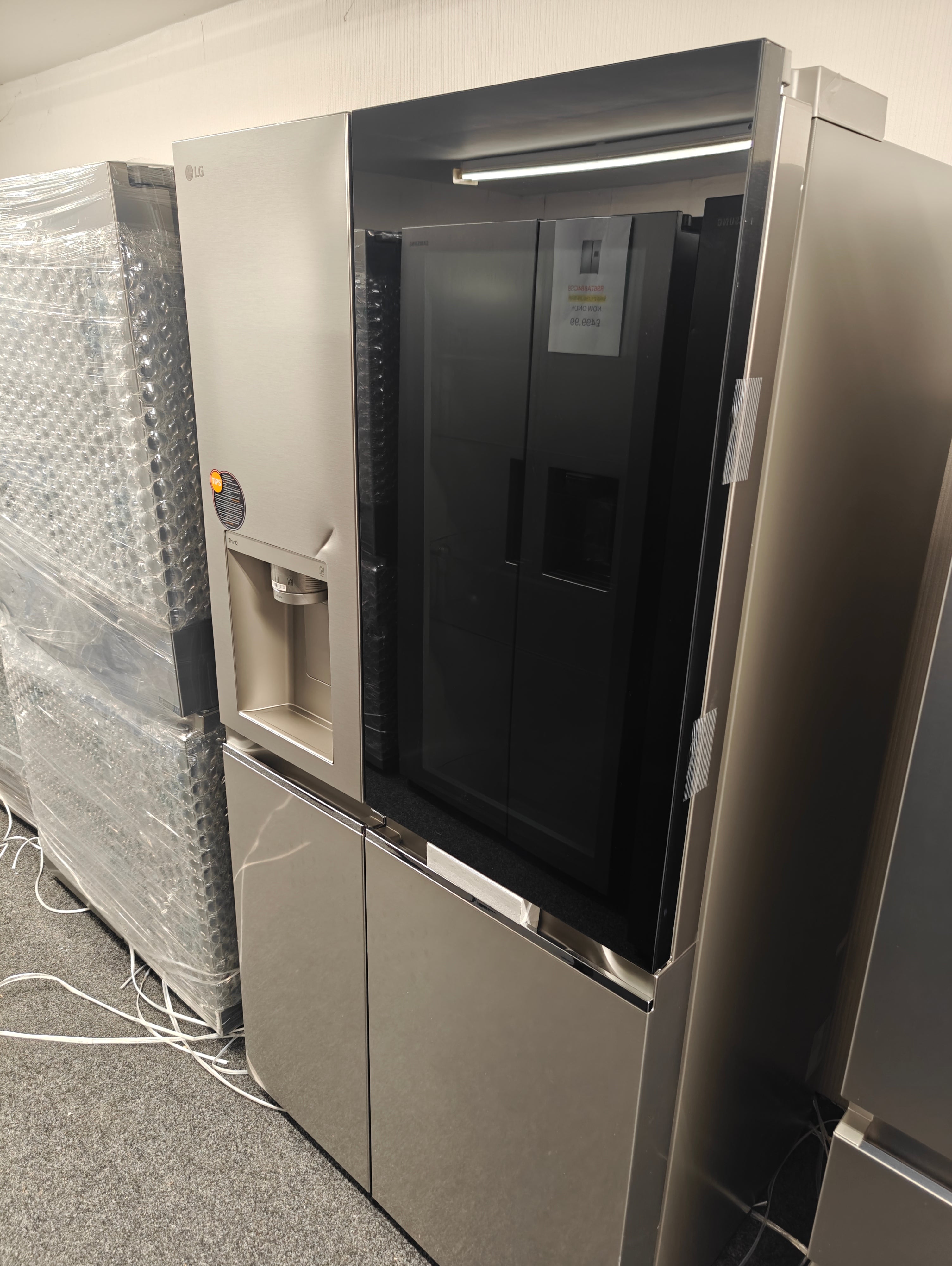 LG GSXV91BSAE INSTAVIEW AMERICAN FRIDGE FREEZER - STAINLESS STEEL - Electronic World TV