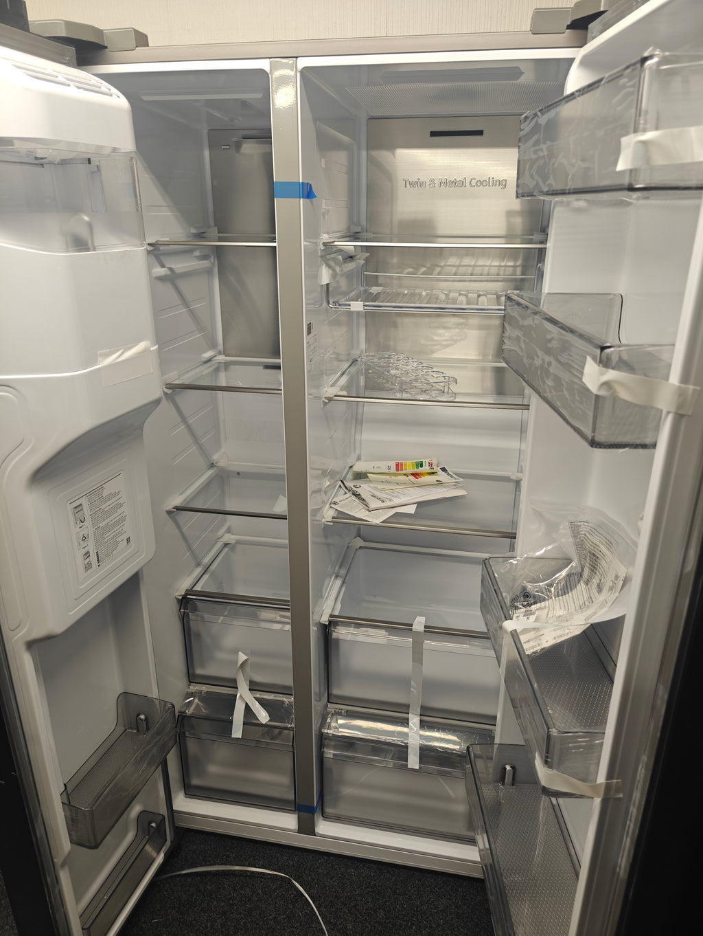 SAMSUNG RS68A884CB1 SPACEMAX AMERICAN FRIDGE FREEZER - STAINLESS STEEL