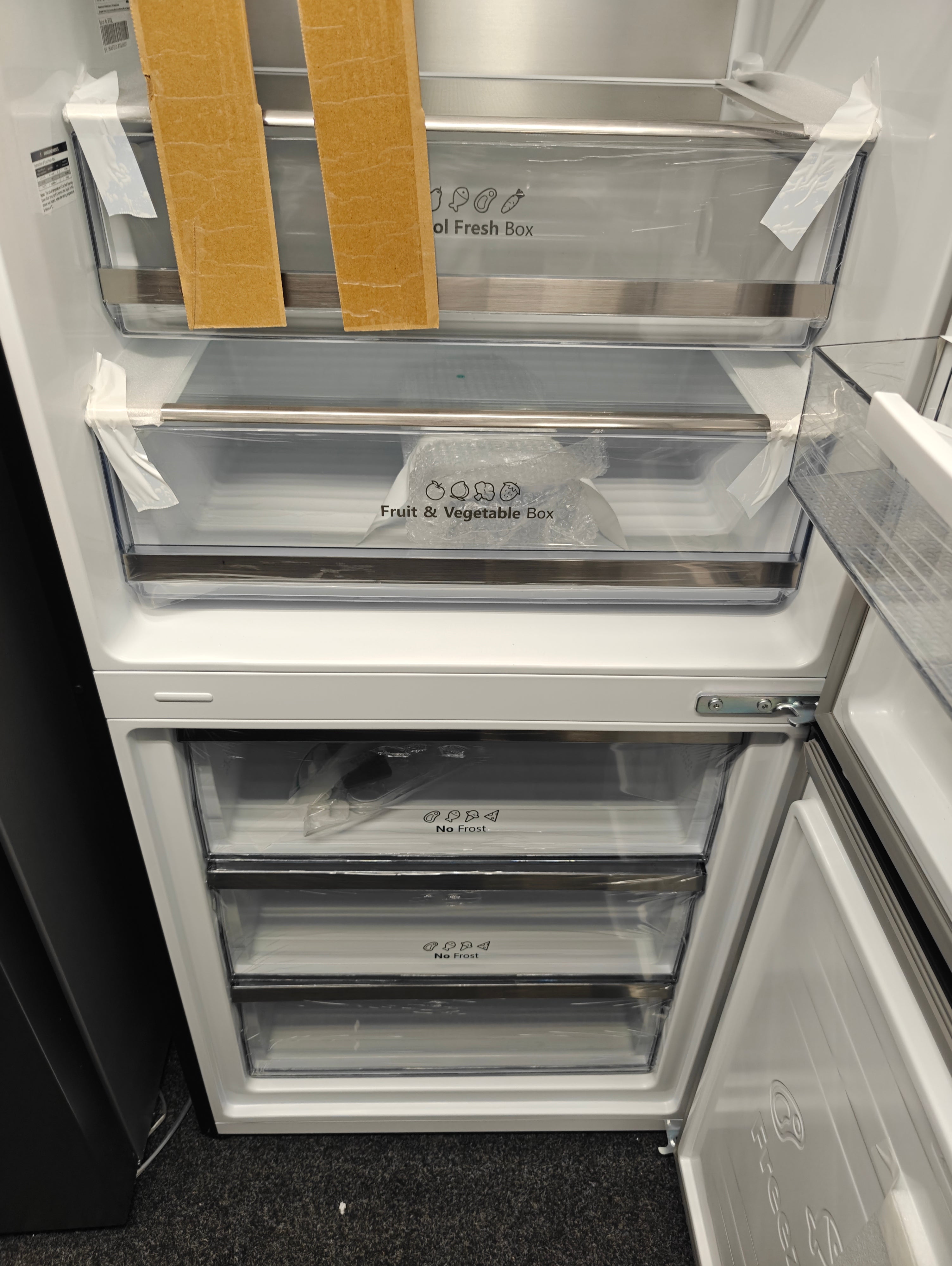 HISENSE RB645N4BIE SILVER NARROW AMERICAN FRIDGE FREEZER - Electronic World TV