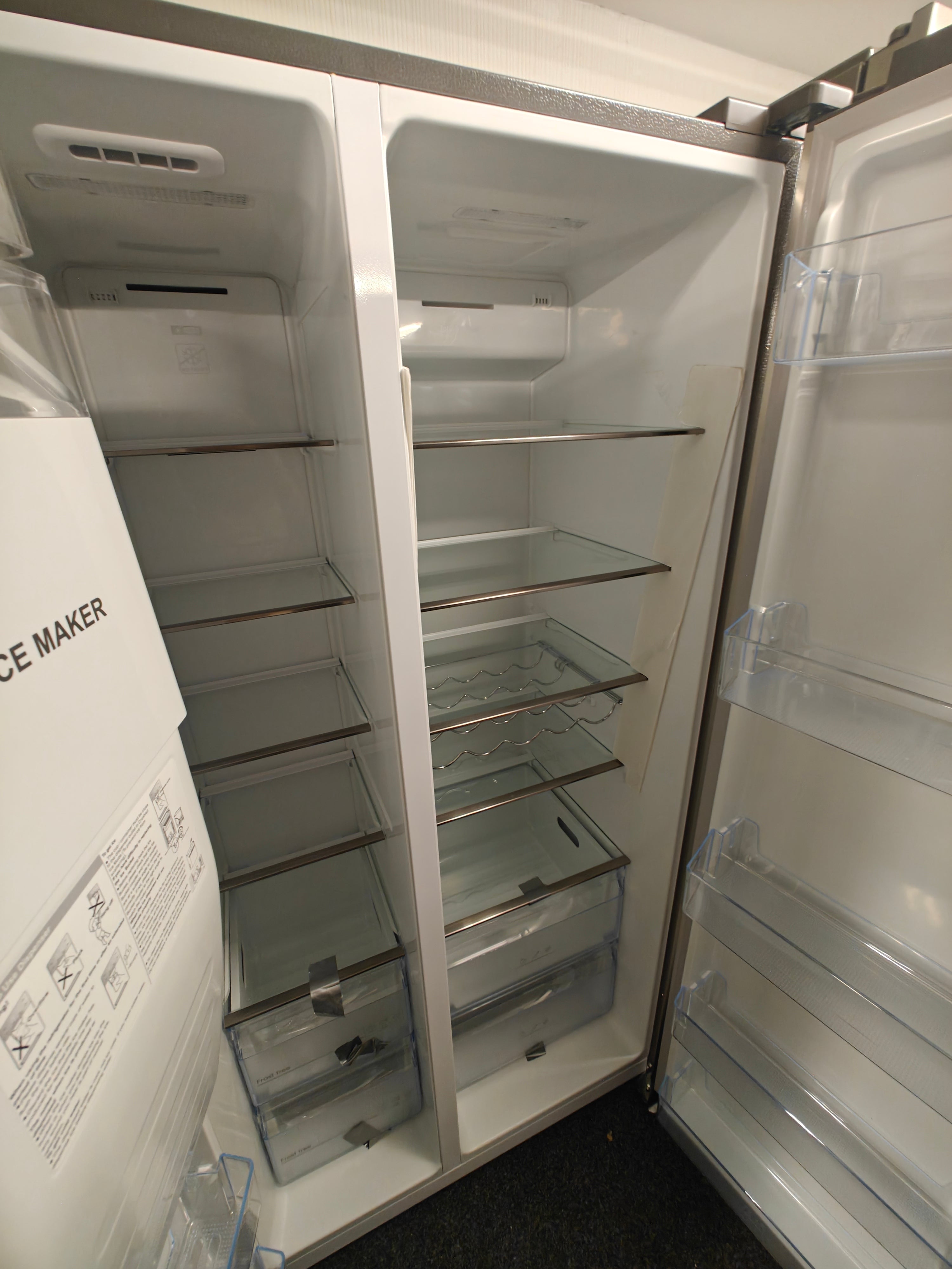KENWOOD KSBSDIX23 AMERICAN FRIDGE FREEZER - STAINLESS STEEL - Electronic World TV