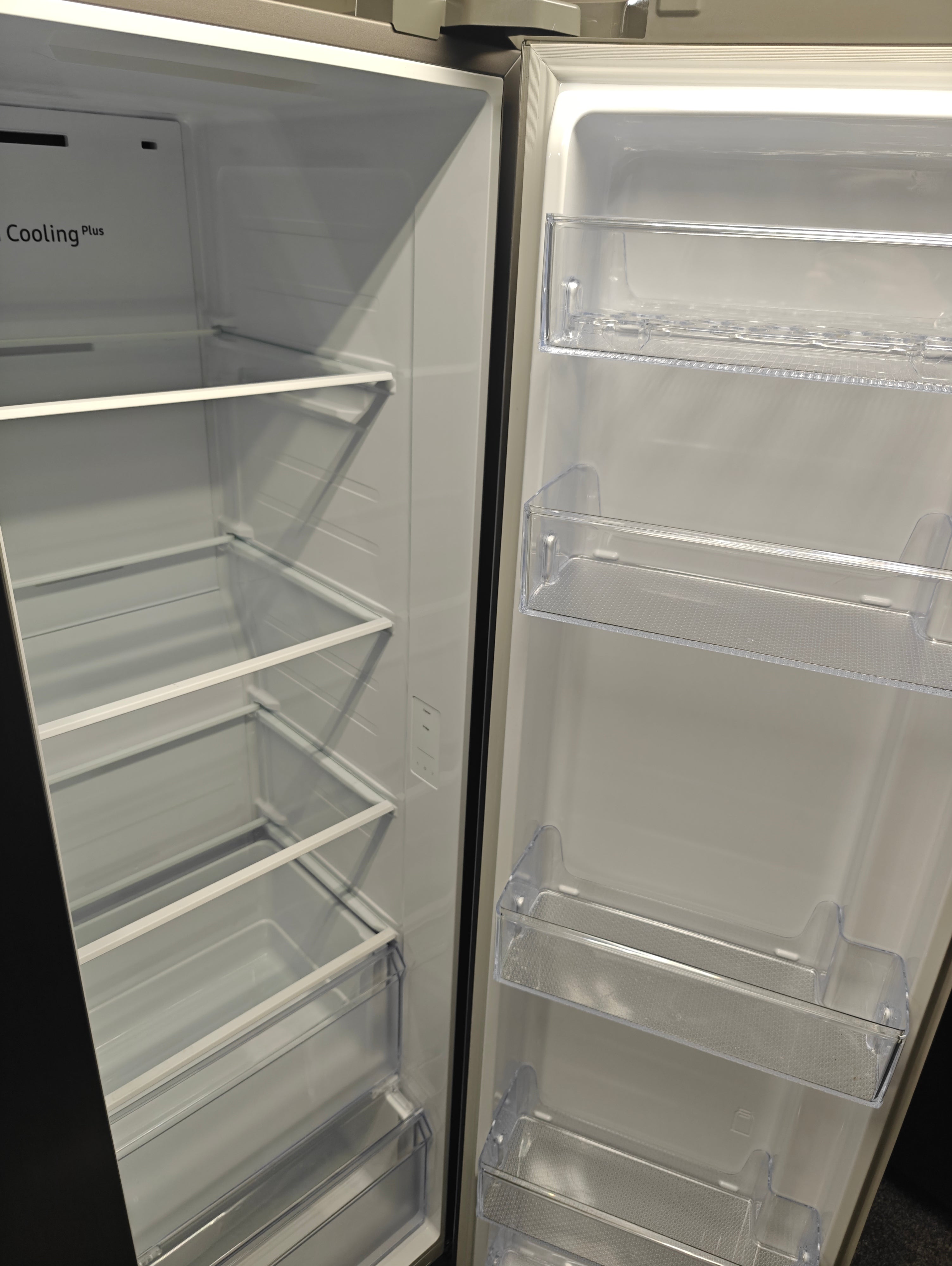 SAMSUNG RS66A8101S9 SPACEMAX AMERICAN FRIDGE FREEZER - STAINLESS STEEL - Electronic World TV