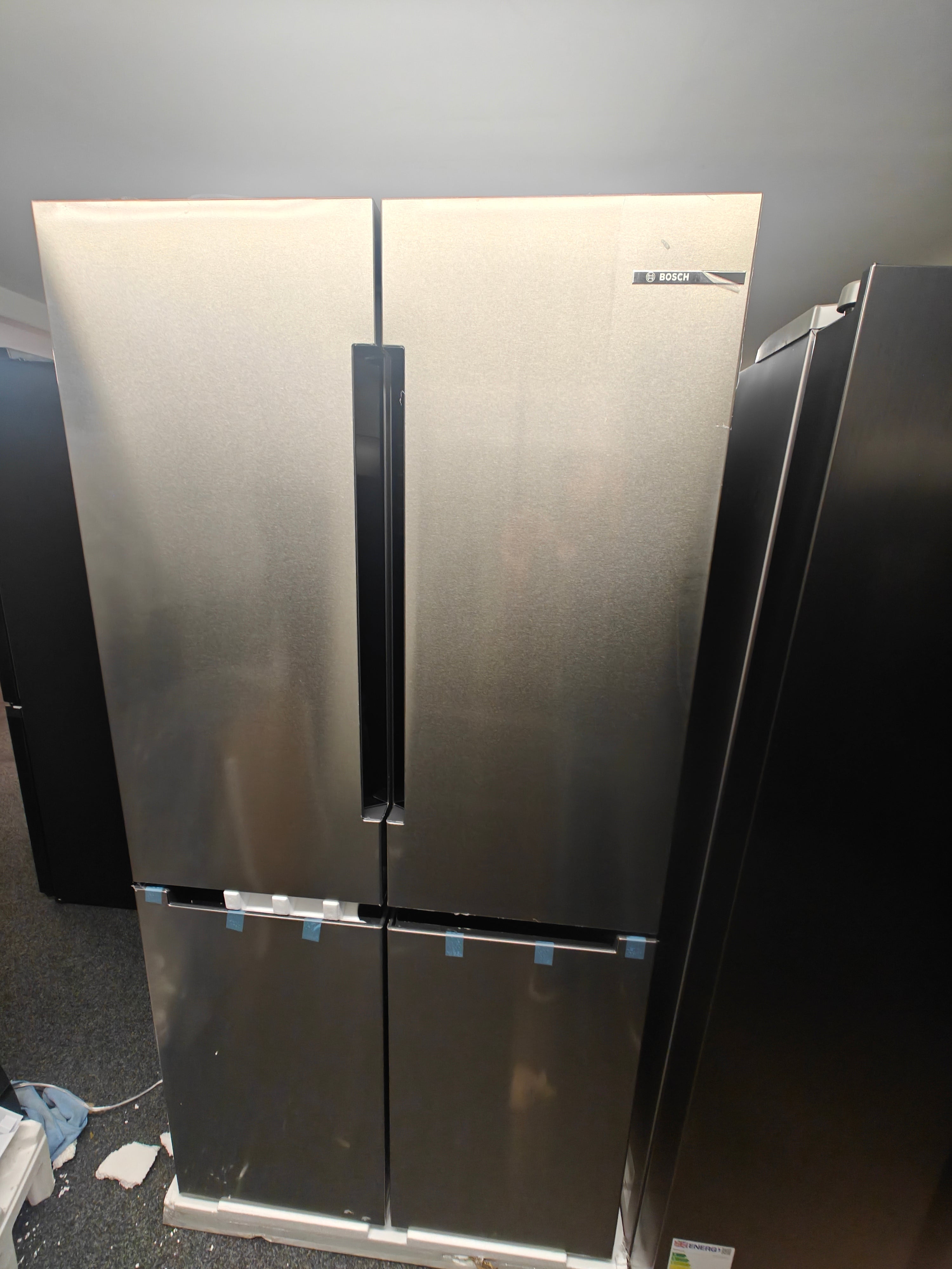 BOSCH KFN96VPEAG FRENCH DOOR AMERICAN FRIDGE FREEZER - STAINLESS STEEL. - Electronic World TV
