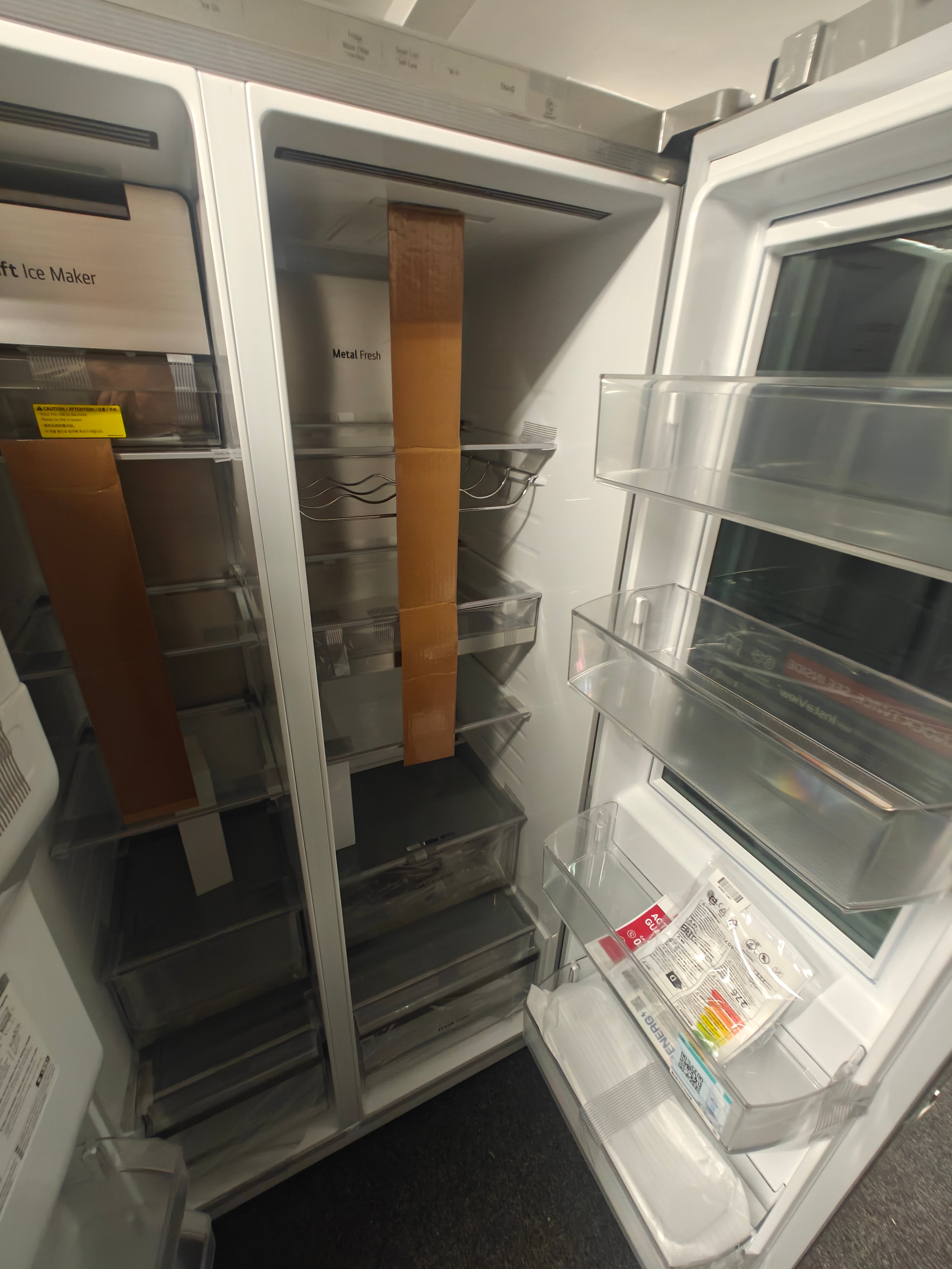 LG GSXE90BSDD INSTAVIEW AMERICAN FRIDGE FREEZER -BRUSHED STEEL - Electronic World TV