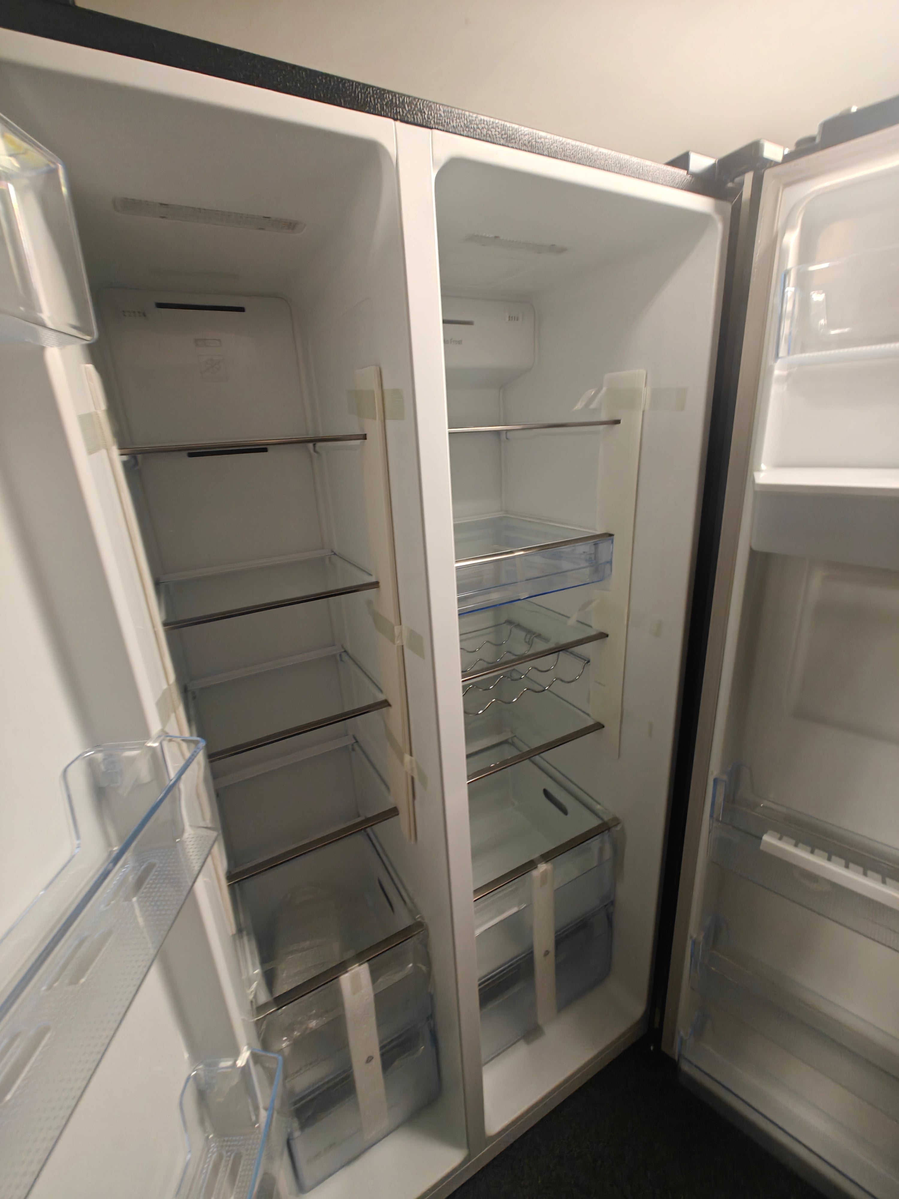 KENWOOD KSBSDB23 AMERICAN FRIDGE FREEZER - BLACK. - Electronic World TV