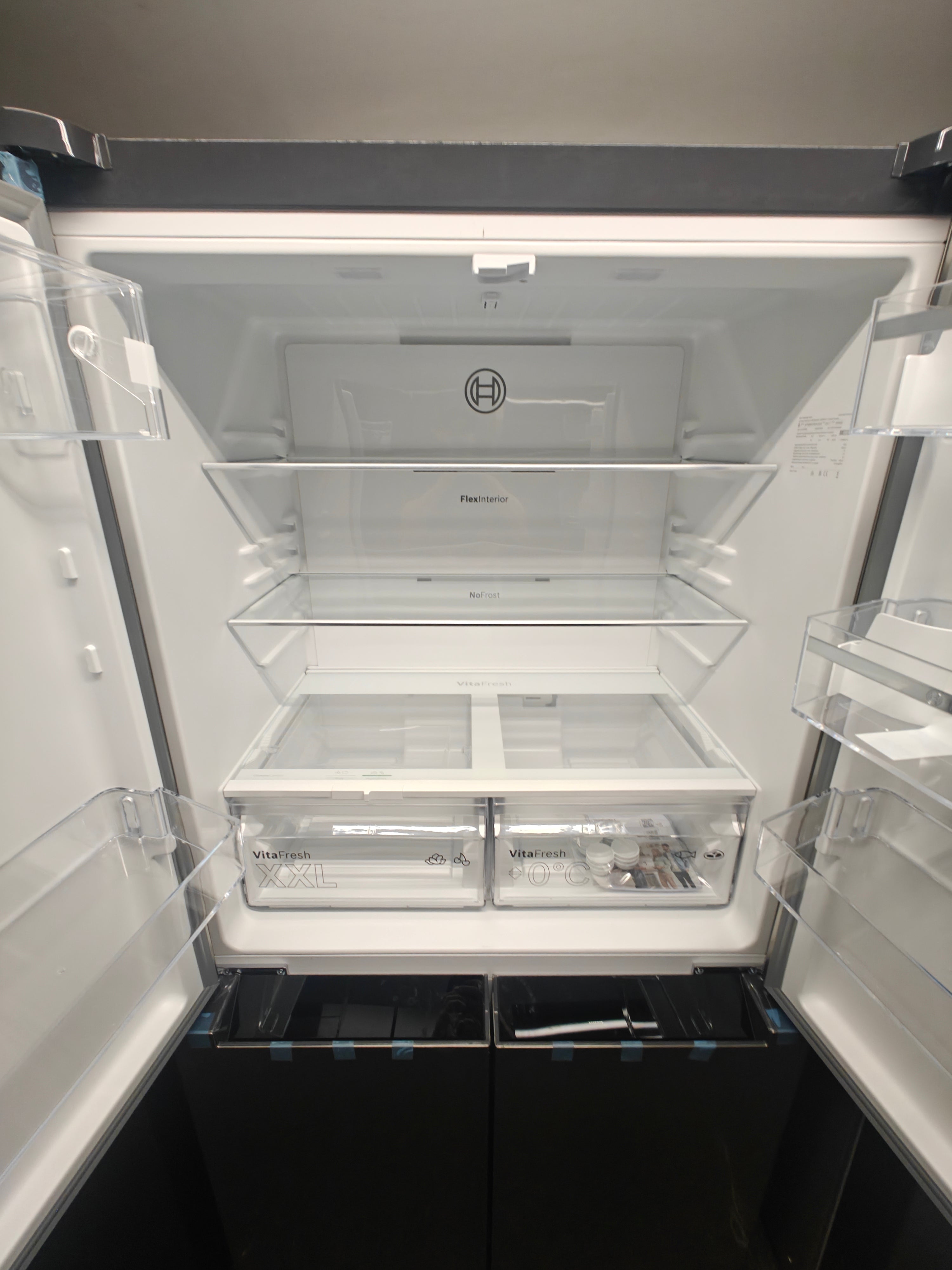 BOSCH KFN96VPEAG FRENCH DOOR AMERICAN FRIDGE FREEZER - STAINLESS STEEL - Electronic World TV