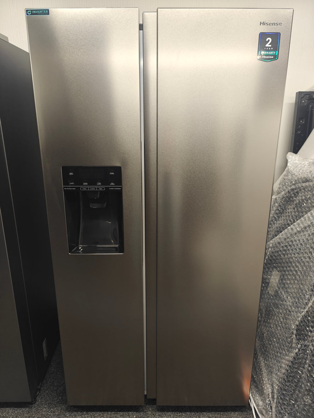 HISENSE RS694N4TIE SILVER PUREFLAT AMERICAN FRIDGE FREEZER