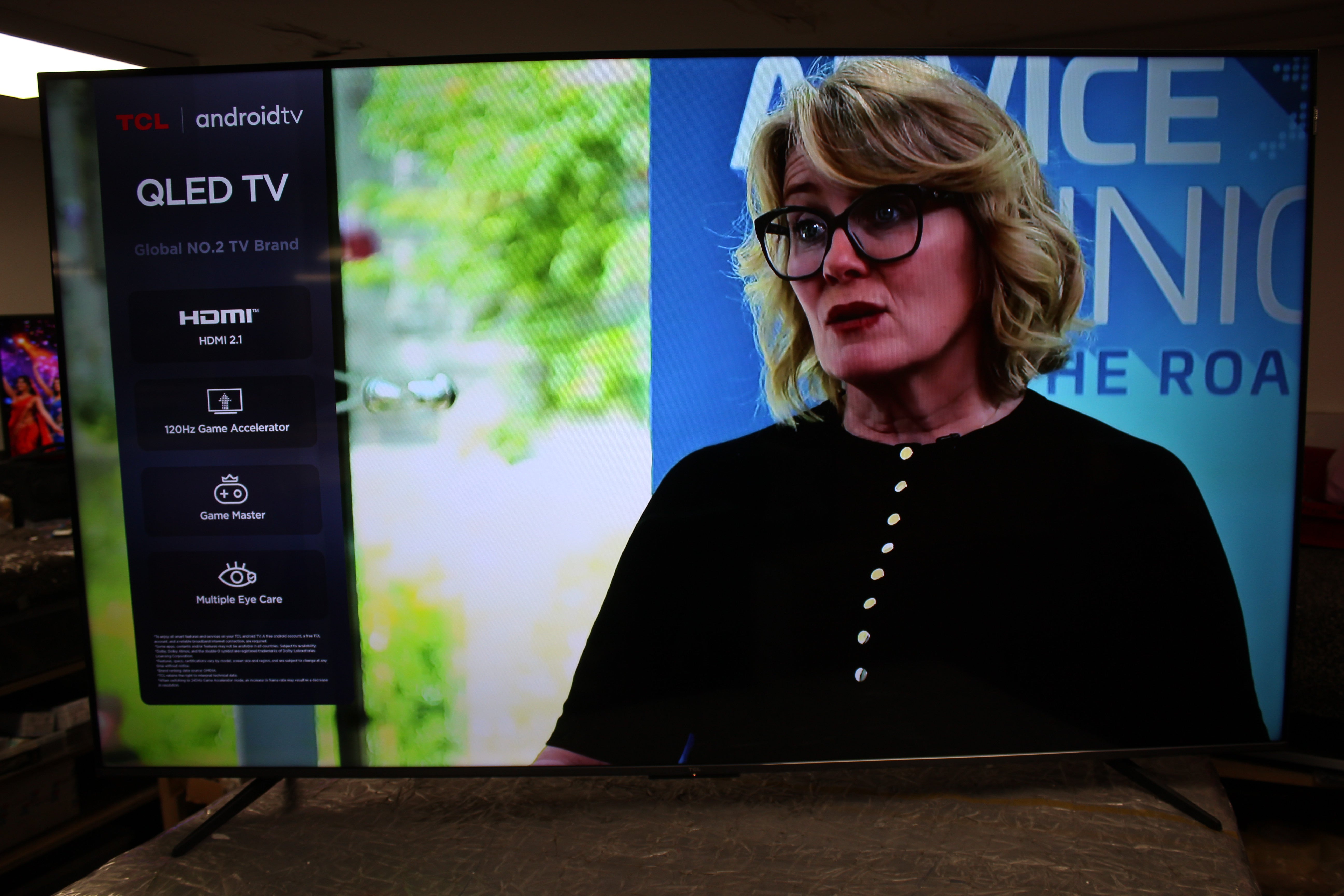 65" TCL 65C655K 4K HDR Google Smart QLED TV