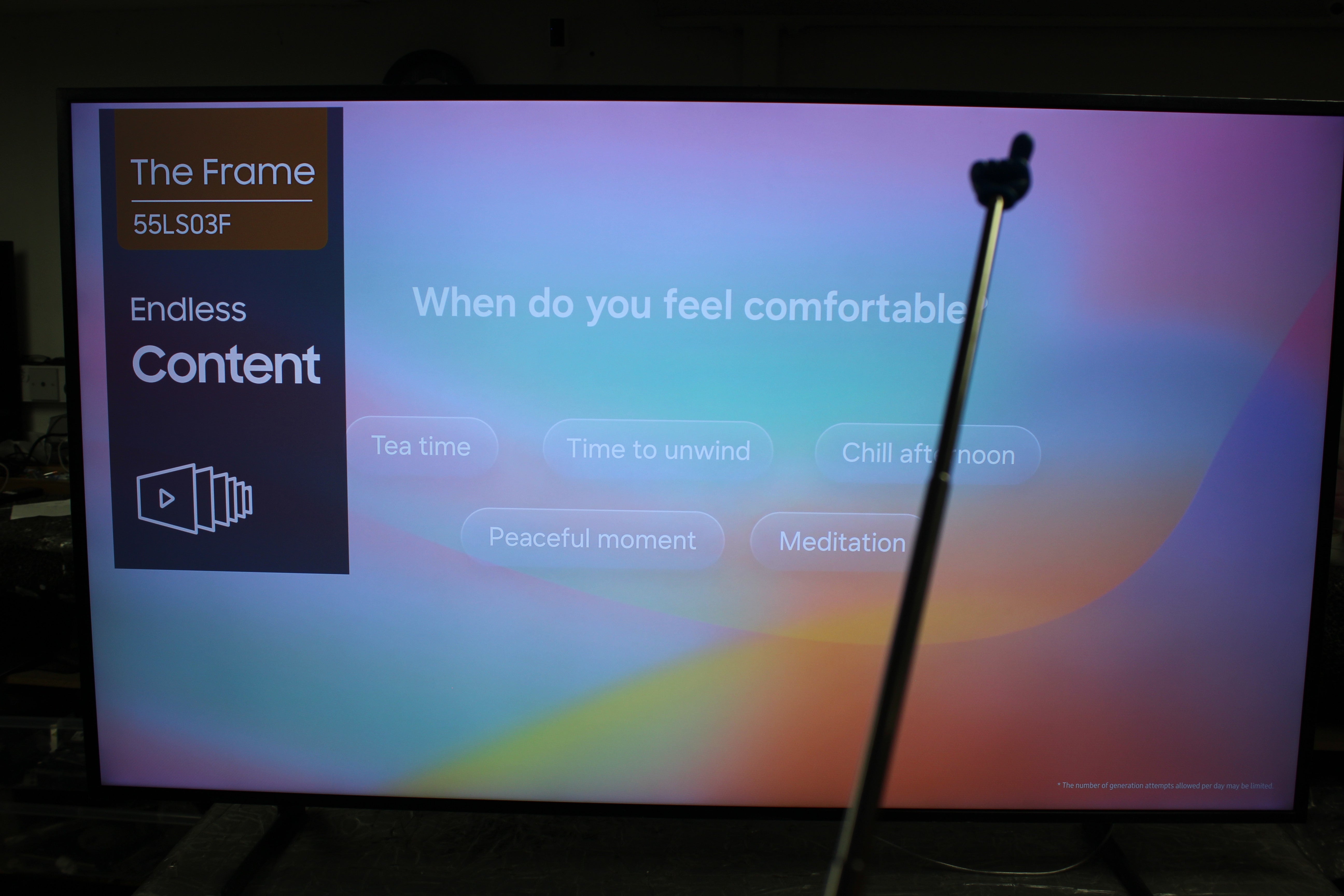 55" Samsung "The Frame" QE55LS03F 4K HDR Smart QLED TV