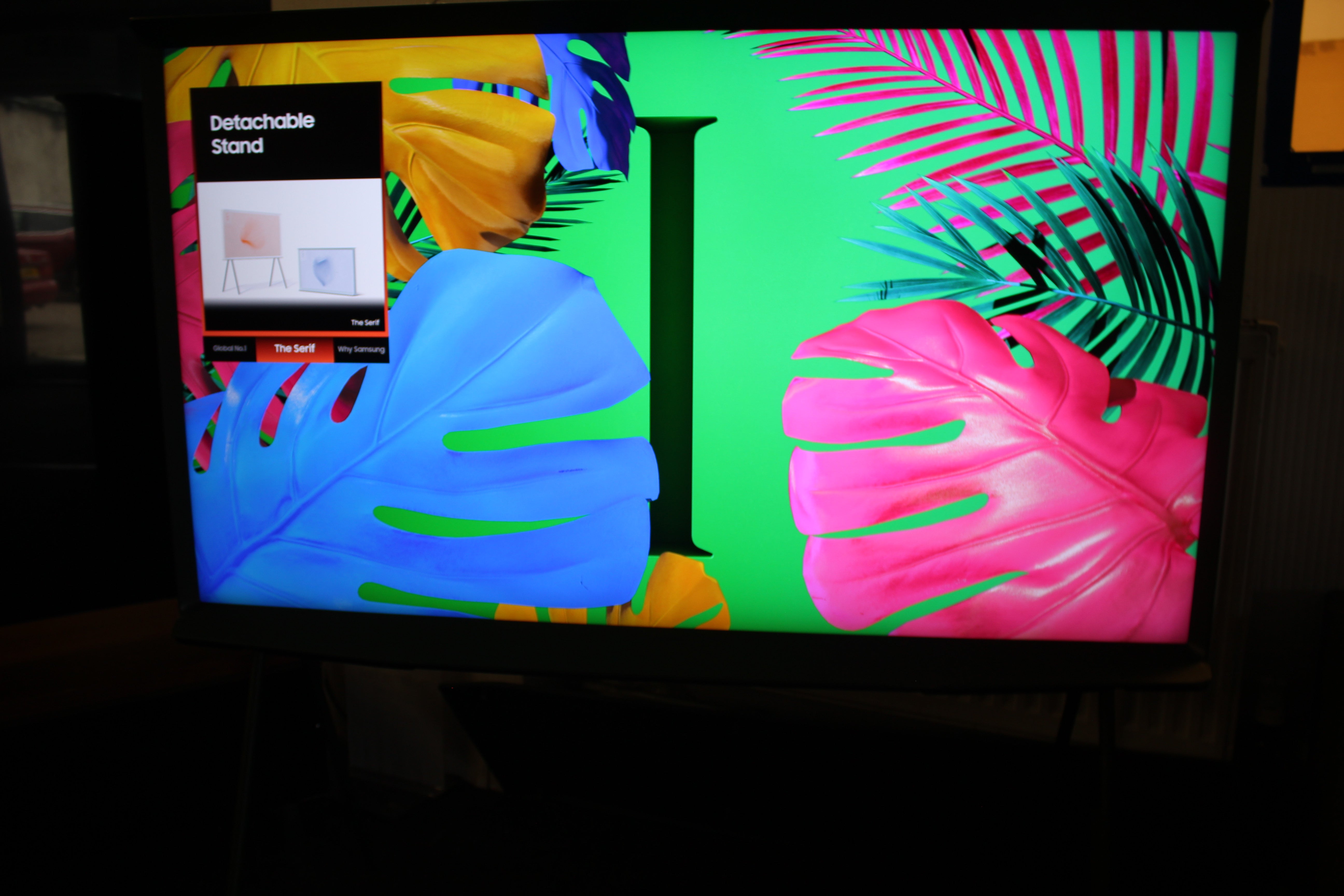55" Samsung "The Serif" QE55LS01D 4K HDR Smart QLED TV - Ivy Green