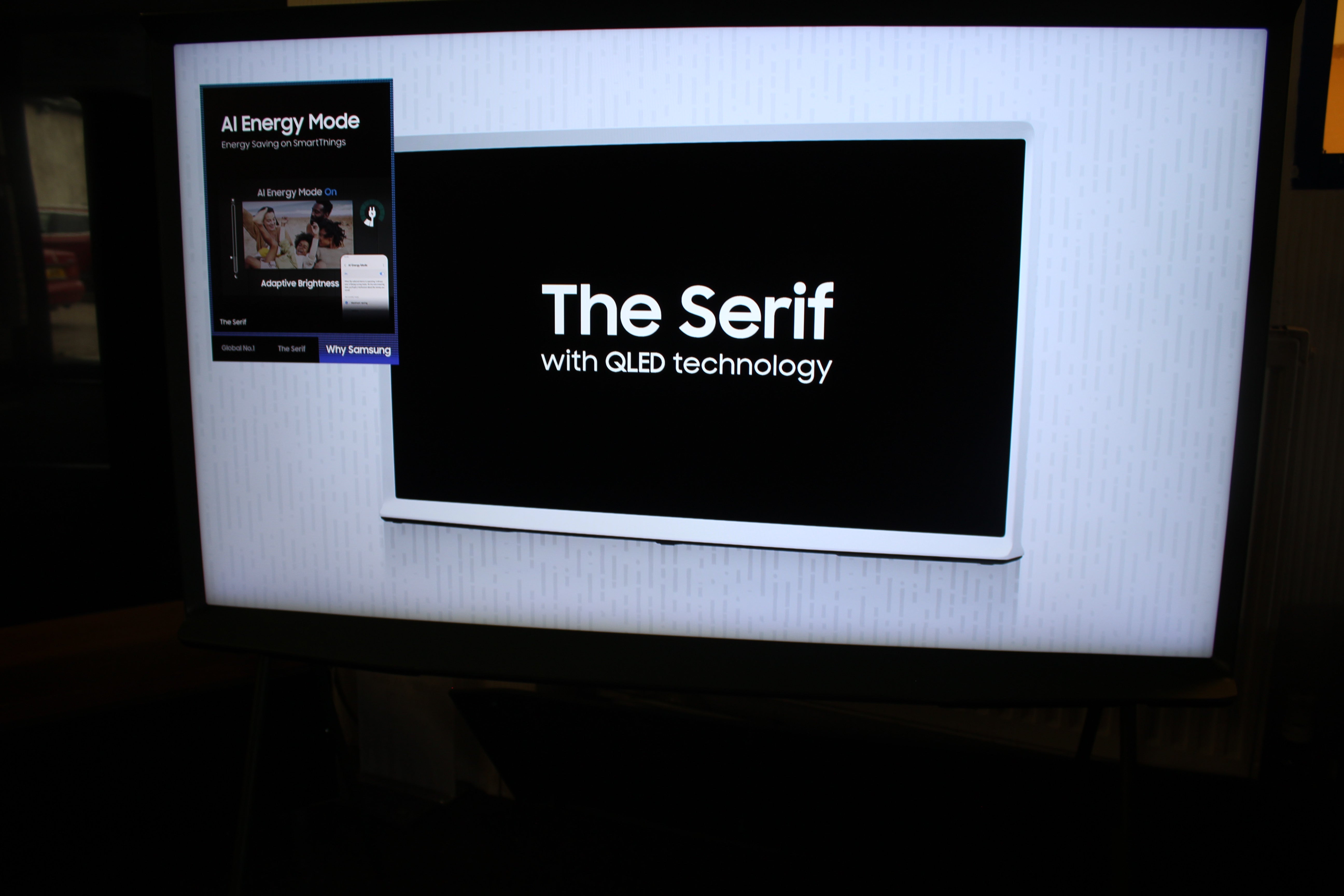 55" Samsung "The Serif" QE55LS01D 4K HDR Smart QLED TV - Ivy Green