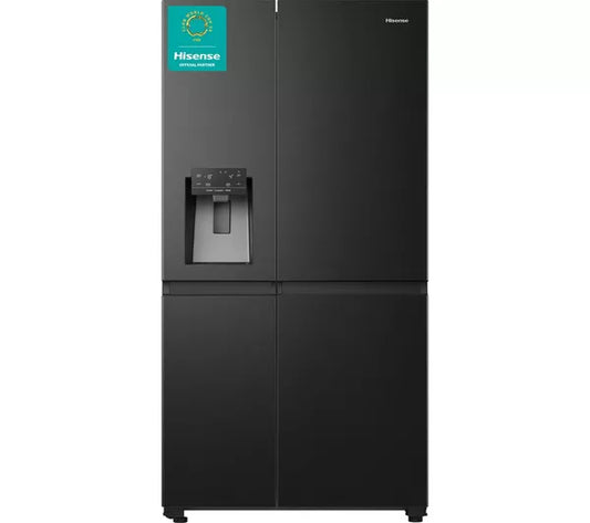HISENSE RS818N4TFE PUREFLAT INFINITE BLACK AMERICAN FRIDGE FREEZER - Electronic World TV