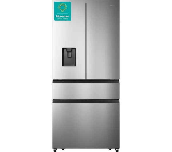 HISENSE RF540N4WIE SILVER NARROW PUREFLAT AMERICAN FRIDGE FREEZER - Electronic World TV