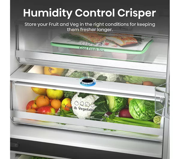 Hisense RF632N4AFE2 Black Narrow American Fridge Freezer