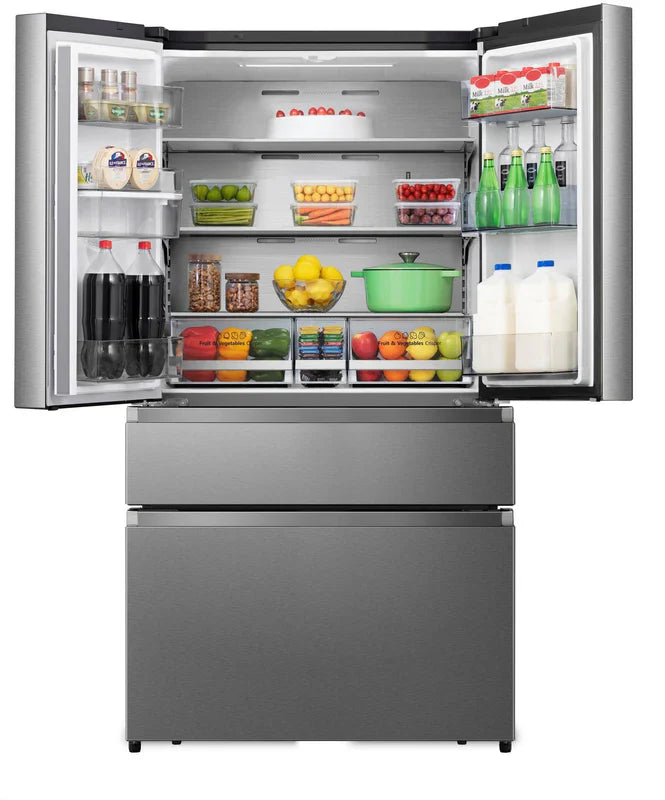 HISENSE RF749N4SWSE PUREFLAT SMART AMERICAN FRIDGE FREEZER - STAINLESS STEEL - Electronic World TV
