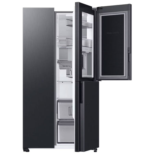 SAMSUNG RH69CG895DB1 BEVERAGE CENTRE AMERICAN FRIDGE FREEZER - BLACK - Electronic World TV