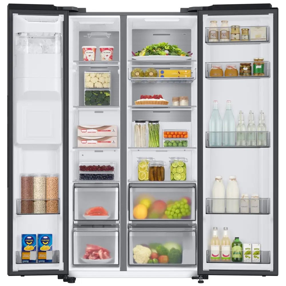 SAMSUNG RS68A884CB1 SPACEMAX AMERICAN FRIDGE FREEZER - STAINLESS STEEL. - Electronic World TV