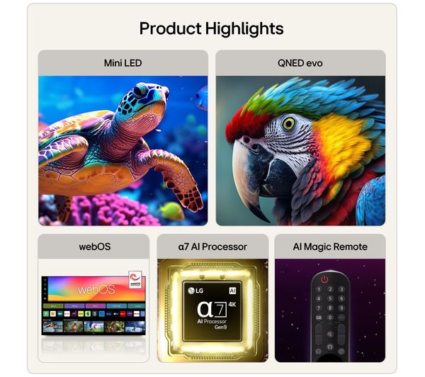 43" LG 43QNED81B6C 4K HDR Smart QNED TV