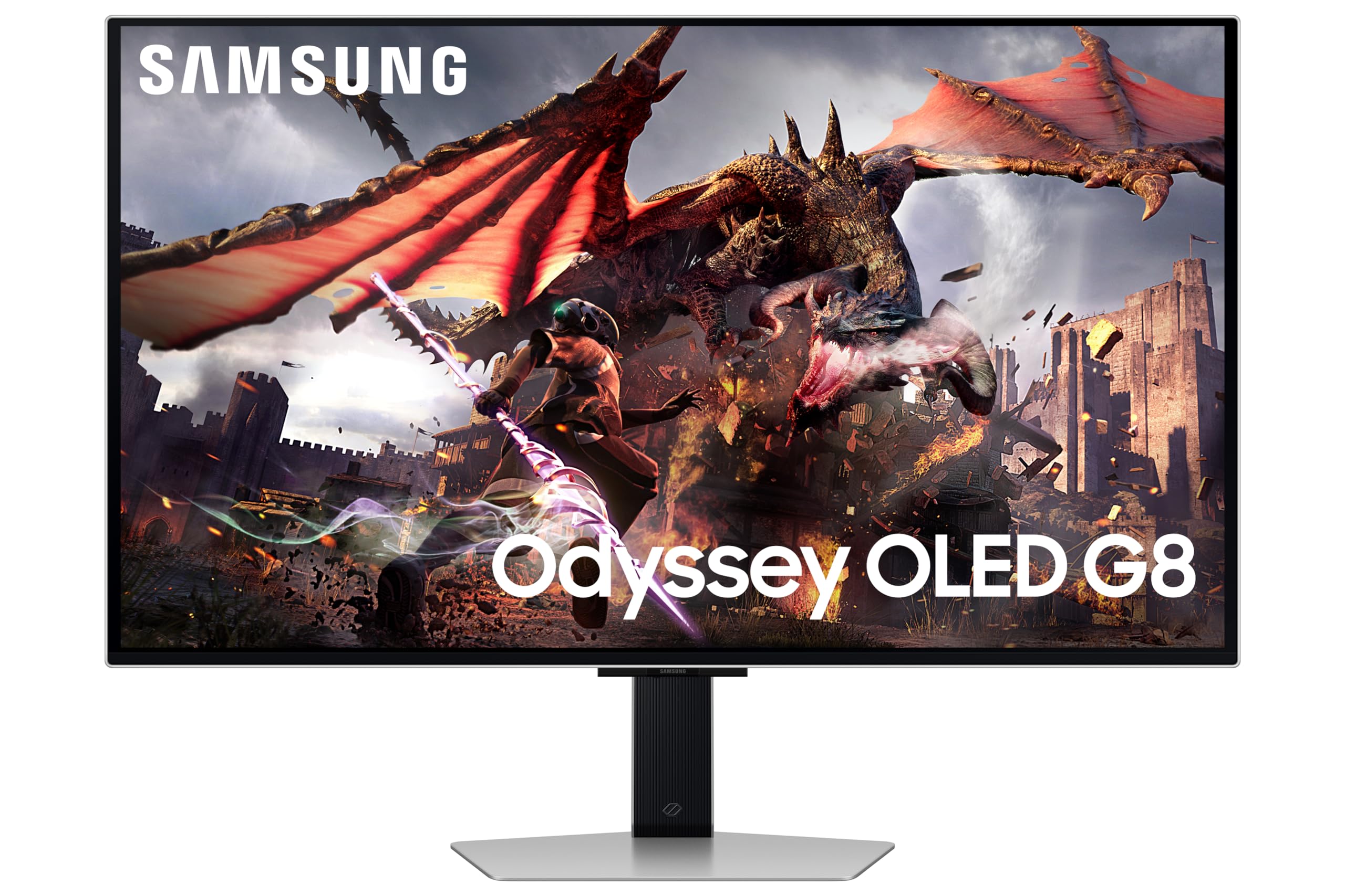 32" Samsung Odyssey LS32DG802SUXXU 4K HDR Smart OLED Gaming Monitor TV - Electronic World TV