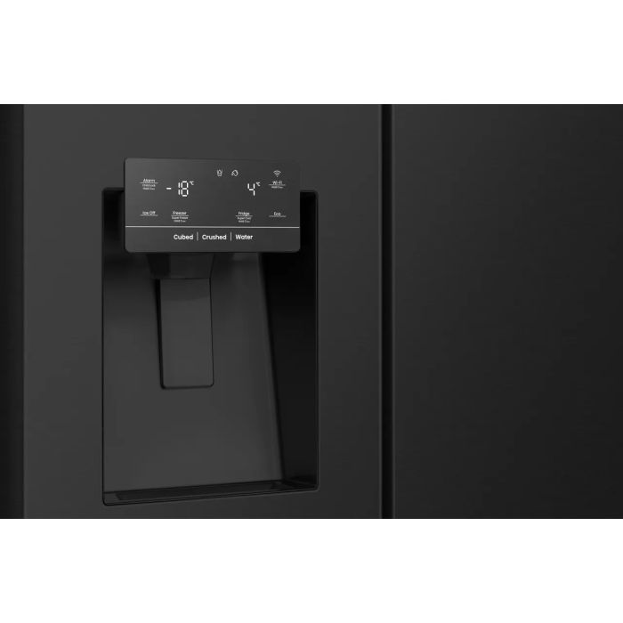 HISENSE RS818N4TFE PUREFLAT INFINITE BLACK AMERICAN FRIDGE FREEZER - Electronic World TV