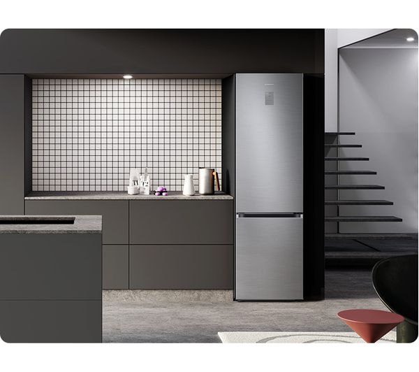SAMSUNG RL38C776ASR BESPOKE SPACEMAX FRIDGE FREEZER - STAINLESS STEEL