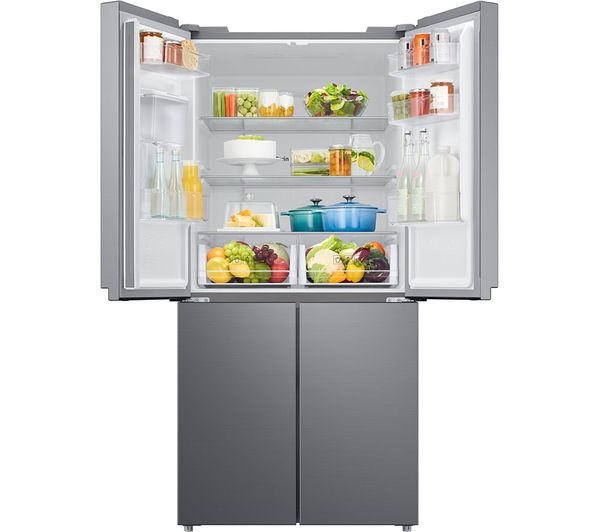 SAMSUNG RF48A401EM9 SPACEMAX FRENCH DOOR AMERICAN FRIDGE FREEZER - STAINLESS STEEL - Electronic World TV